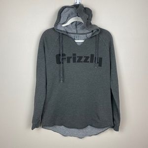 Grizzly Coolers Logo Slouchy Pullover Hoodie Sweatshirt - Size Medium